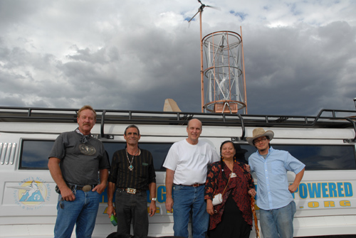 Joe Lacy, Josephine, Jeff Wingad, Grandmother Jean of the Cherokee Indian Nation, and Chris Sanders - Sustainable Angels!